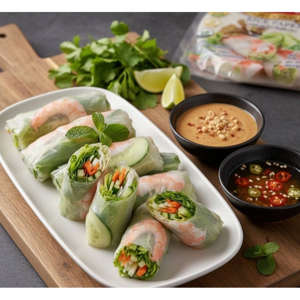 [Made in Vietnam] Sunlee Rice Paper แผ่นแป้งเวียดนาม Size 20-22 cm ...