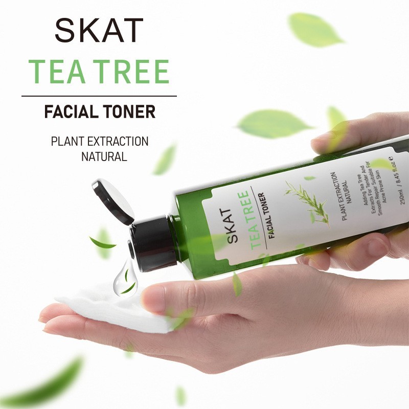 SKAT Tea Tree [ 1แถม1 ] โทนเนอร์ ทีทรี คลีนเซอร์ควบคุมความมันเจลทำความ ...