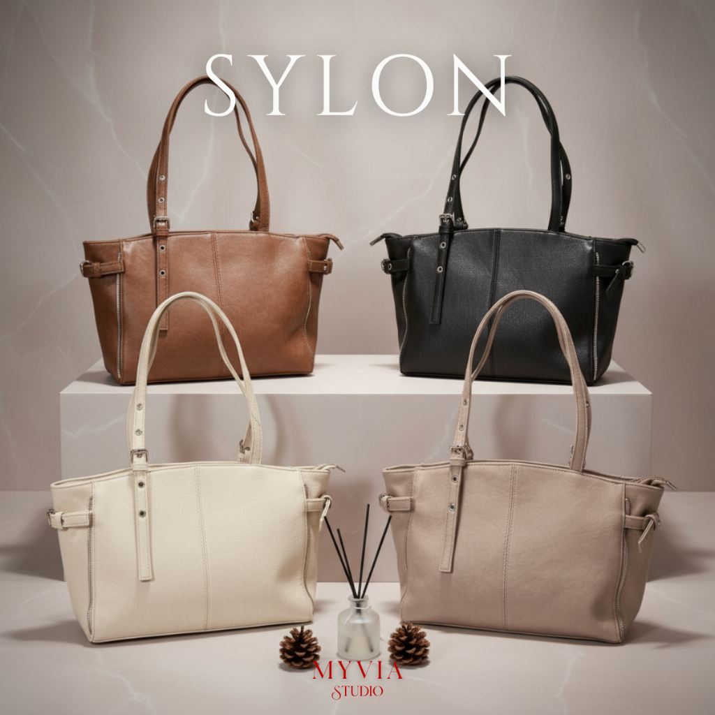 กระเป๋า Myvia Studio รุ่น Sylon กระเป๋าสะพายข้าง สายสะพายปรับได้ ...