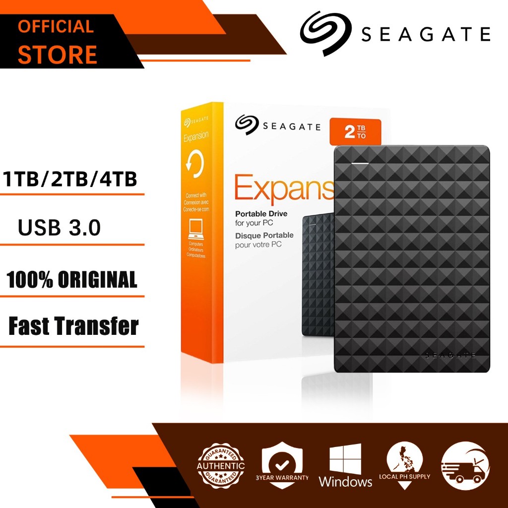 【COD】External HardDisk SEAGATE 1TB 2TB 4TB HDD usb3.0 ฮาร์ดดิสก์แบบพกพา ...