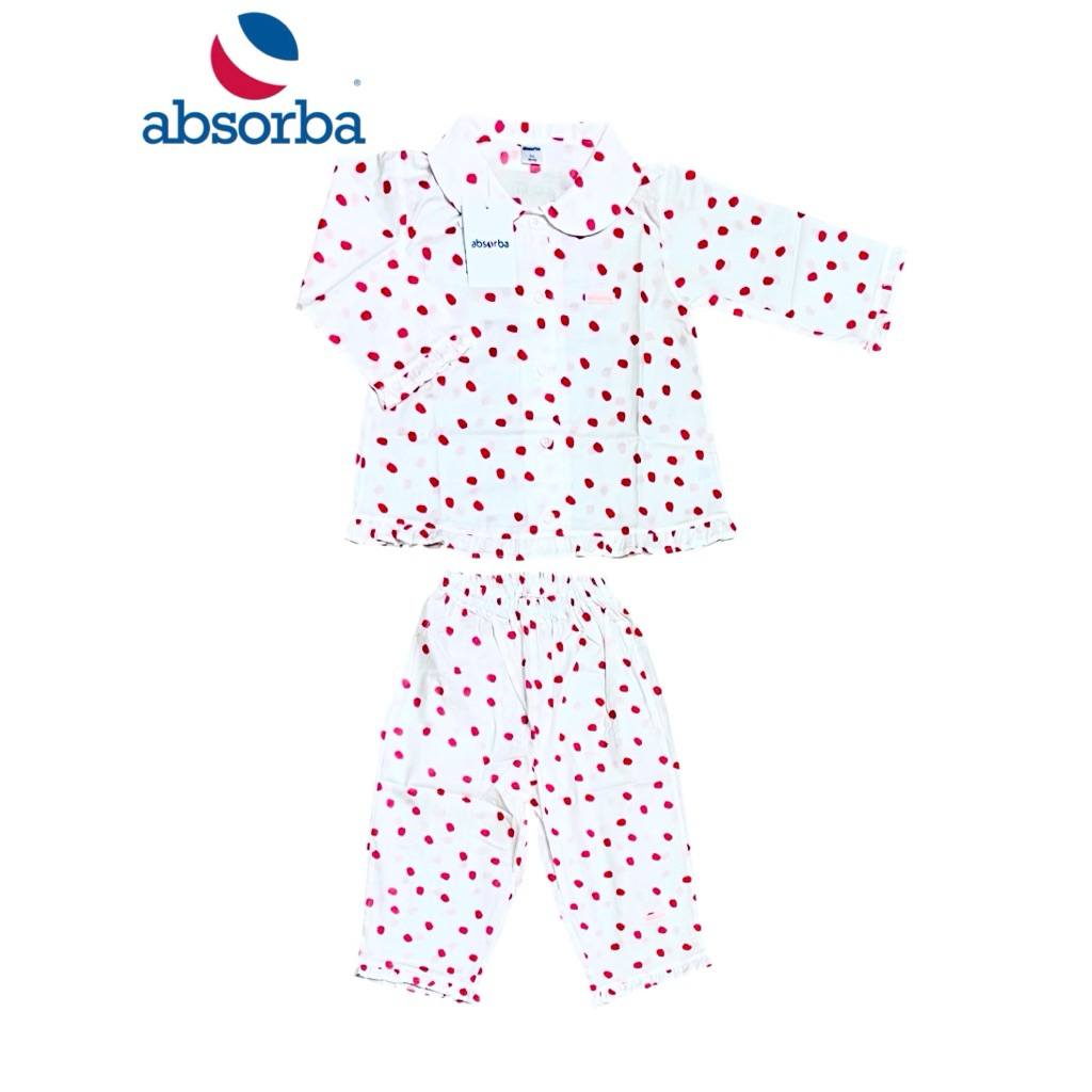 Absorba New Collection แอ๊บซอร์บา ชุดนอนผ้าป่าน,ผ้าบาง กระดุม แขนยาว ขา ...