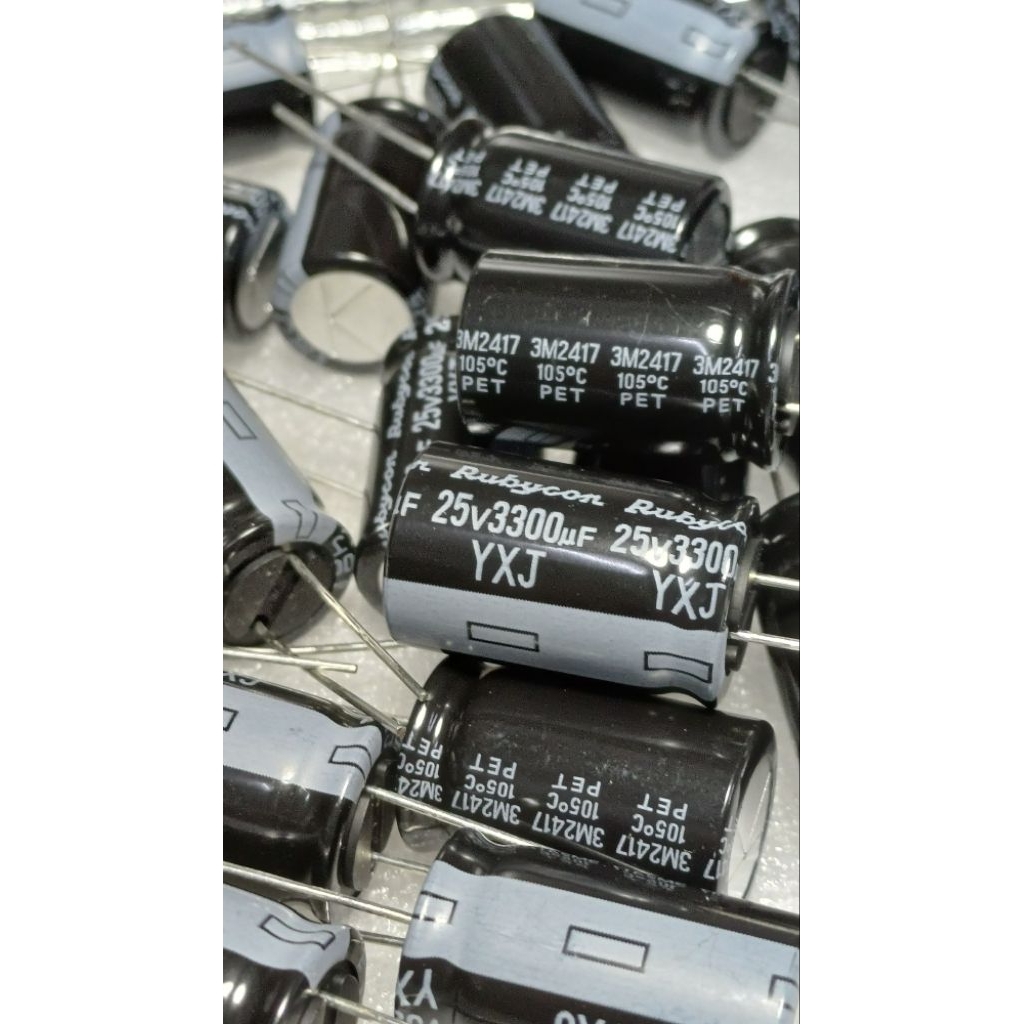 Rubycon YXJ 3300uf 25v capacitor ตัวเก็บประจุ คาปาซิเตอร์ | Shopee Thailand