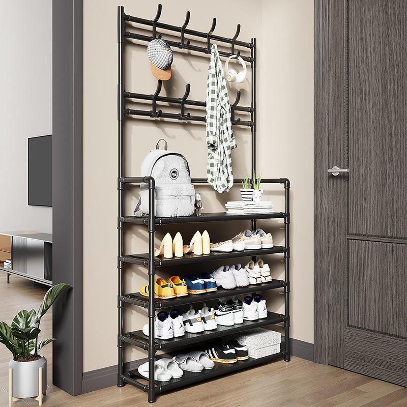 พร้อมส่ง Finsso : HEMNES ชั้นวางรองเท้าพร้อมราวแขวน ชั้นวางของ ราวแขวน ราวแขวนเสื้อผ้า ชั้นวางรองเท้า ราวแขวนเอนกประสงค์