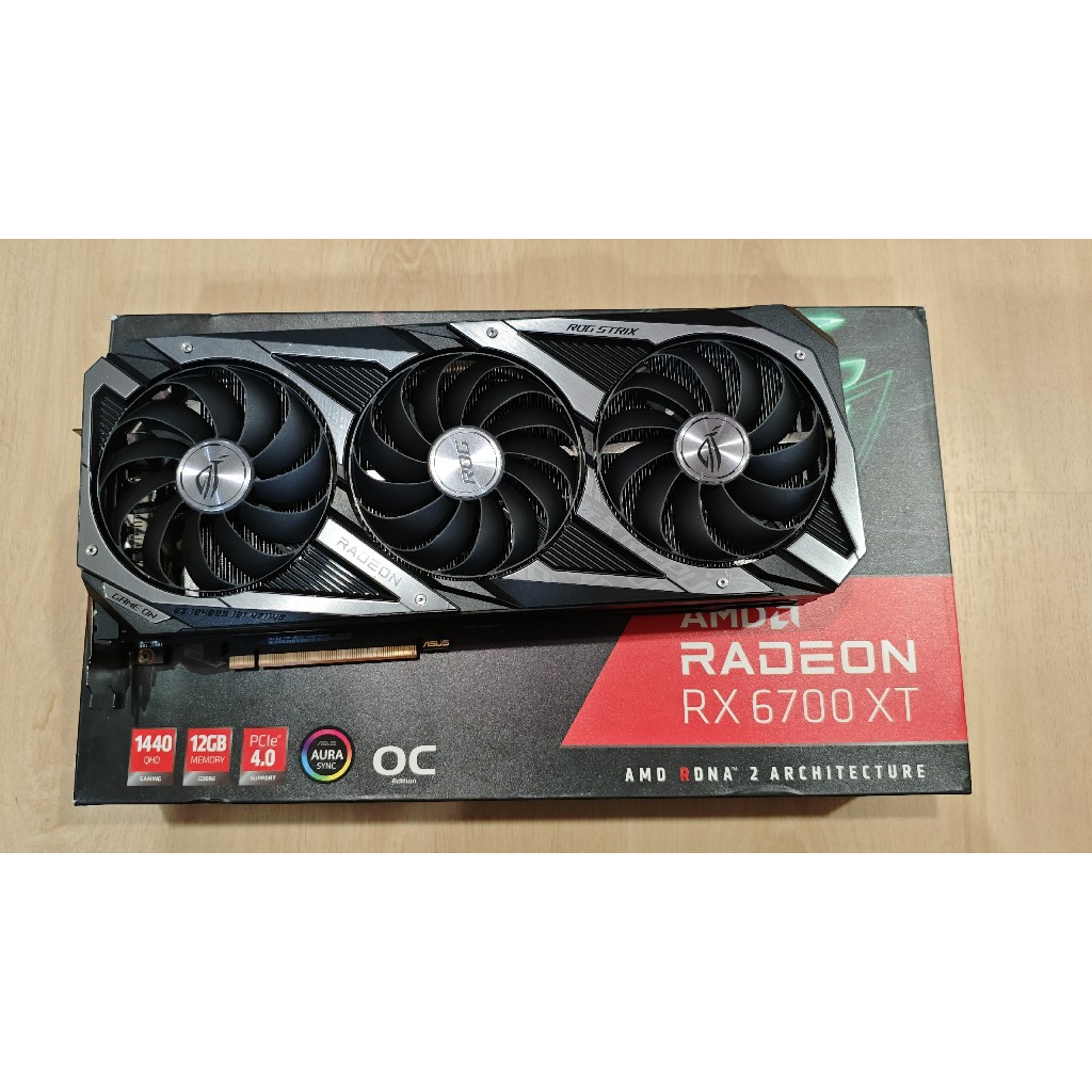 Asus ROG Strix Radeon RX 6700 XT OC Edition 12GB GDDR6 กาดจอมือ 2 สภาพ ...