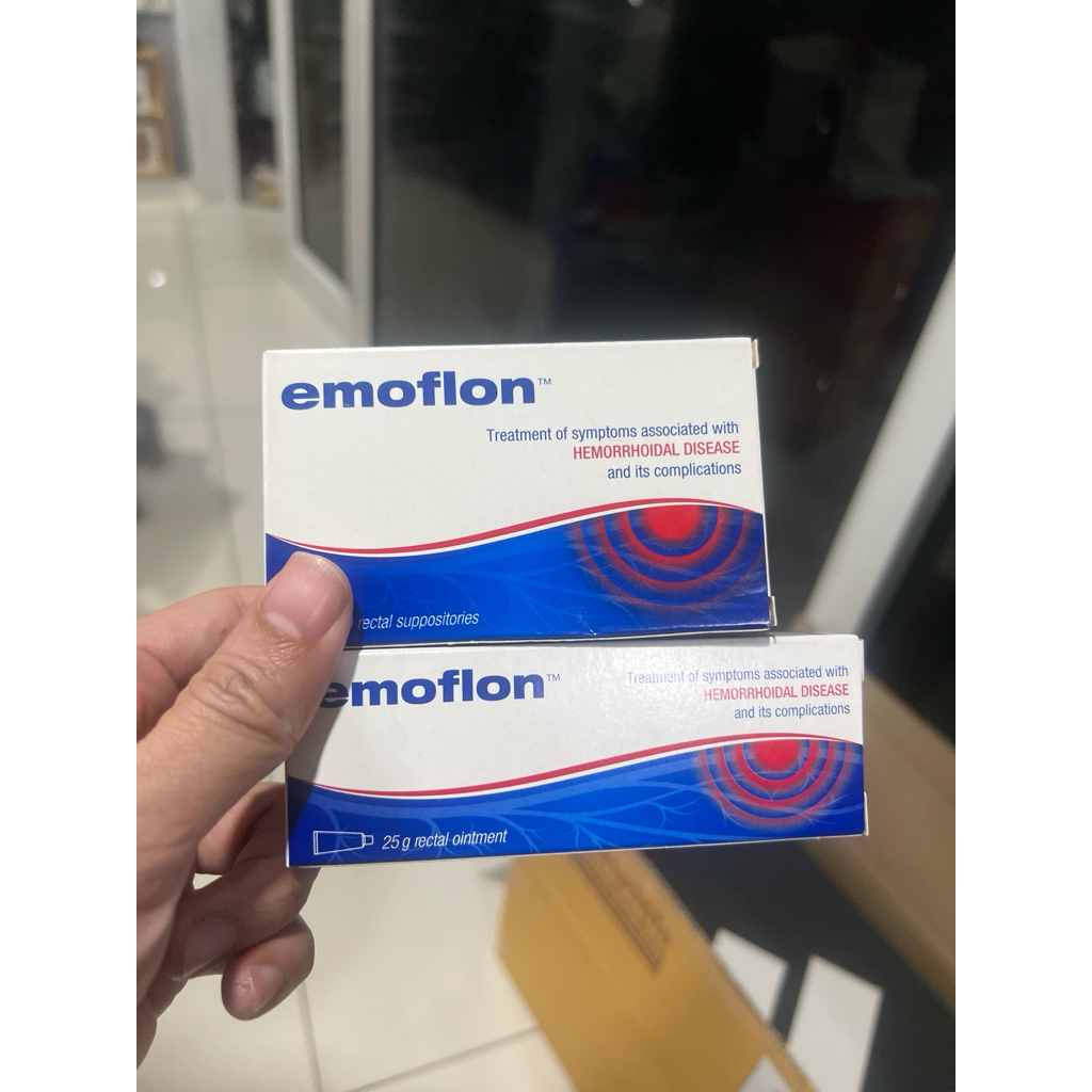 ขี้ผึ้ง/เหน็บ EMOFLON 80MG อีโมฟลอน (ชนิดเหน็บ) 1กล่อง มี 10เม็ด ...