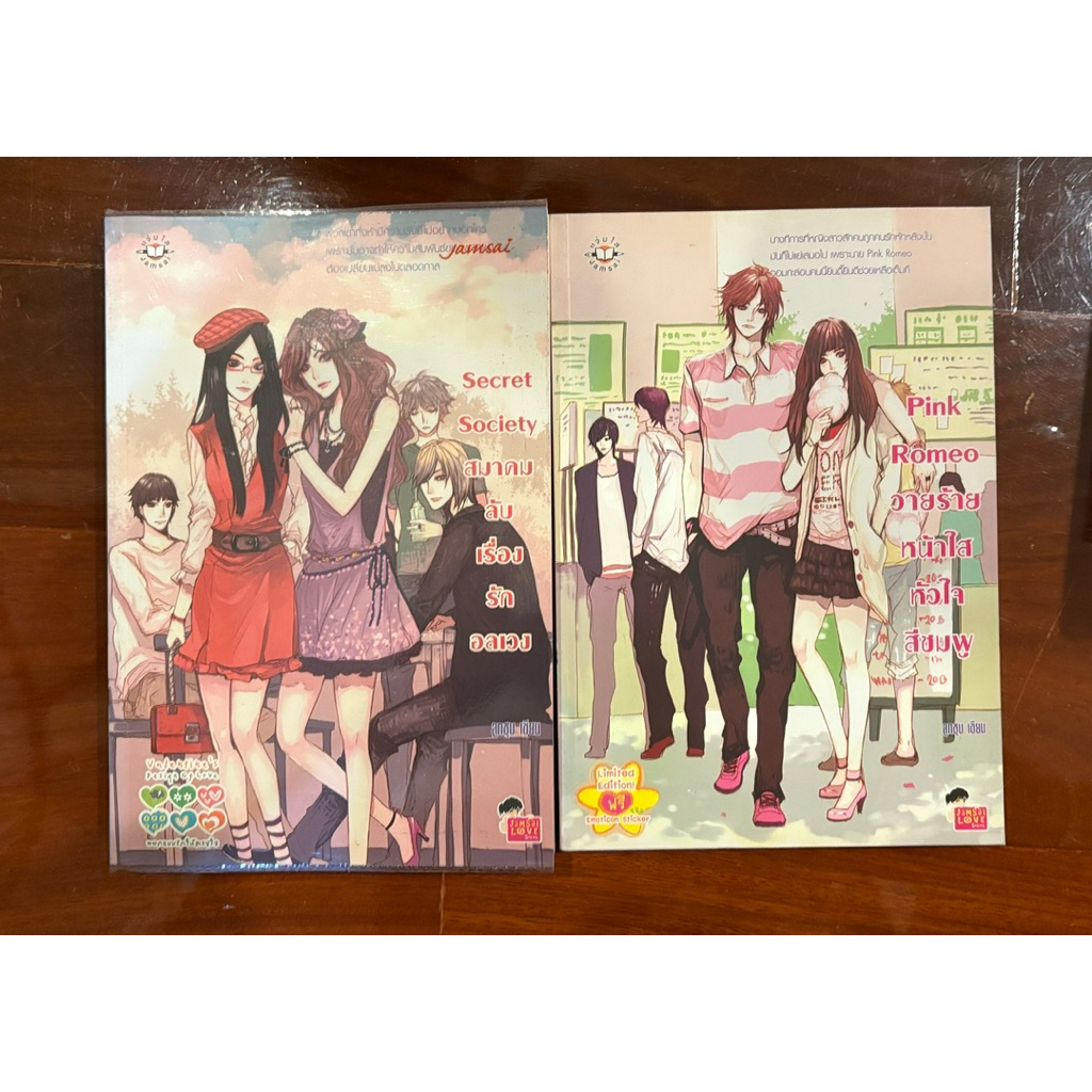 นิยายแจ่มใส (ลูกชุบ) Secret society สมาคมลับเรื่องรักอลเวง, Pink romeo ...