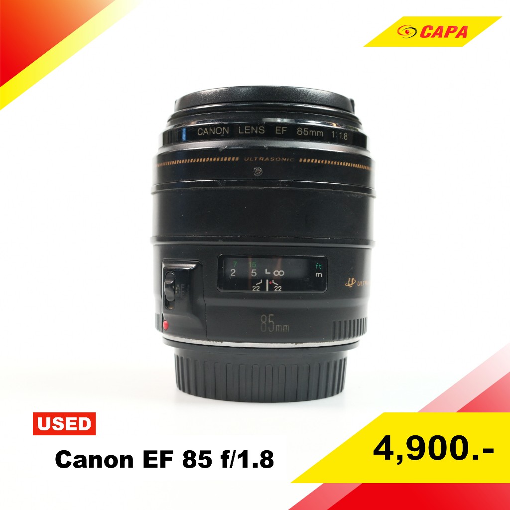 [USED] Canon EF 85 f/1.8 / มีฝ้า ยางโฟกัสหลุด | Shopee Thailand