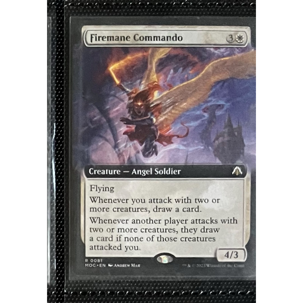 การ์ด MTG Firemane Commando White EDH Magic the Gathering รุ่น MOC สภาพ ...