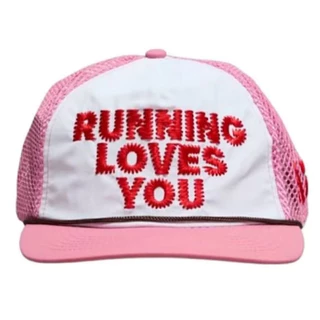 ALEXZONO RUNNING LOVES YOU TRUCKER HAT - PINK
