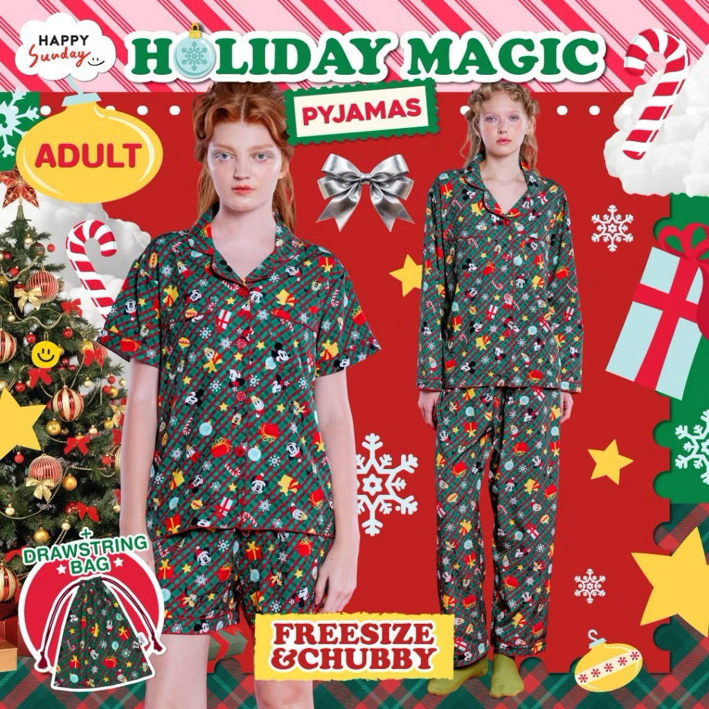 รวมชุดนอน HAPPY SUNDAY 🌈 HOLIDAY MAGIC PYJAMAS 🌈 SUNDAY BRUNCH PYJAMAS ...