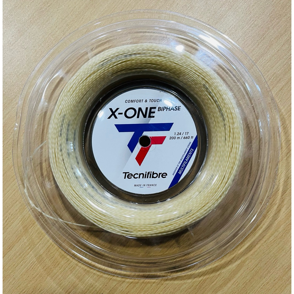 Tecnifibre X-One Biphase 1.24 – Bobine De Cordage Multifilament Haute Performance – Puissance, Confort Et Contrôle Exceptionnels Pour Tennis