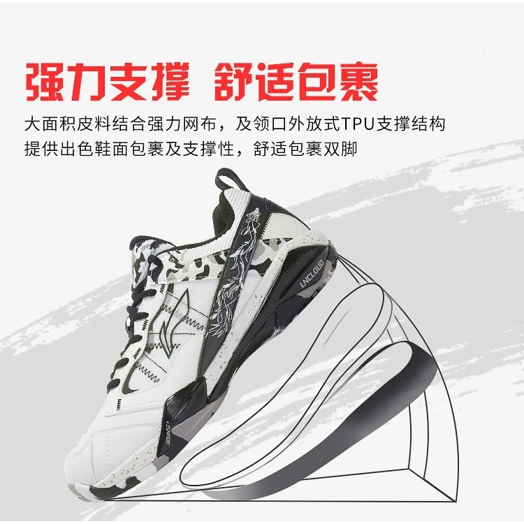 รองเท้าแบดมินตัน LINING INVINCIBLE ACE (AYAR015-1) | Shopee Thailand