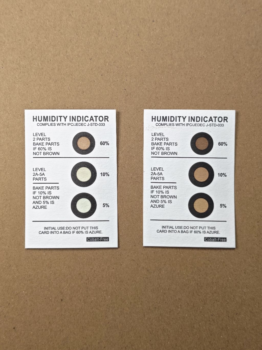 แผ่นวัดความชื้น Humidity Indicator Card เกรดพรีเมียม Cobalt-Free ...