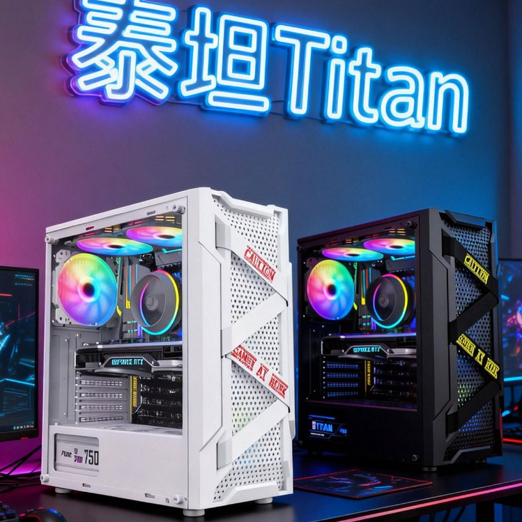 (SAMA) Titan Pro computer case desktop computer case fully transparent game case water-cooled ATX motherboard backline c