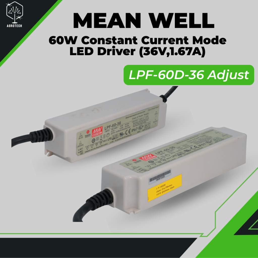 MEAN WELL STL LED Driver แบบ Constant Current Mode LPF-60D-36 Adjust ...