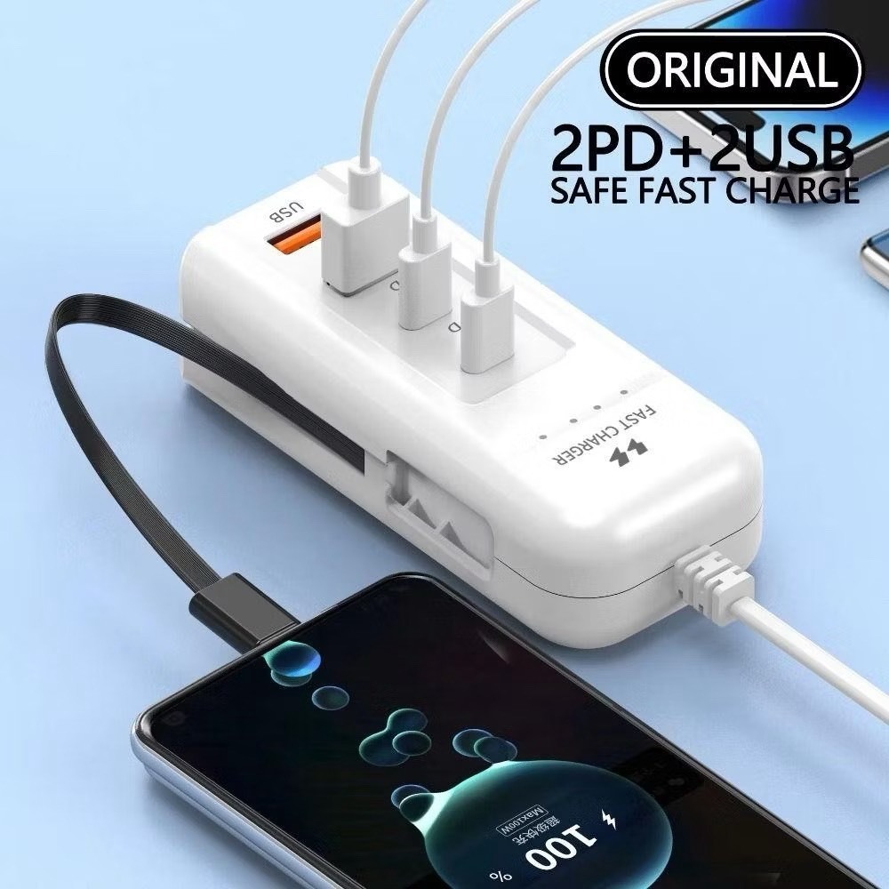 MyriadU 66W PD Fast Charging Wall USB Chargers USB Hub Adapter 4 พอร์ต ...