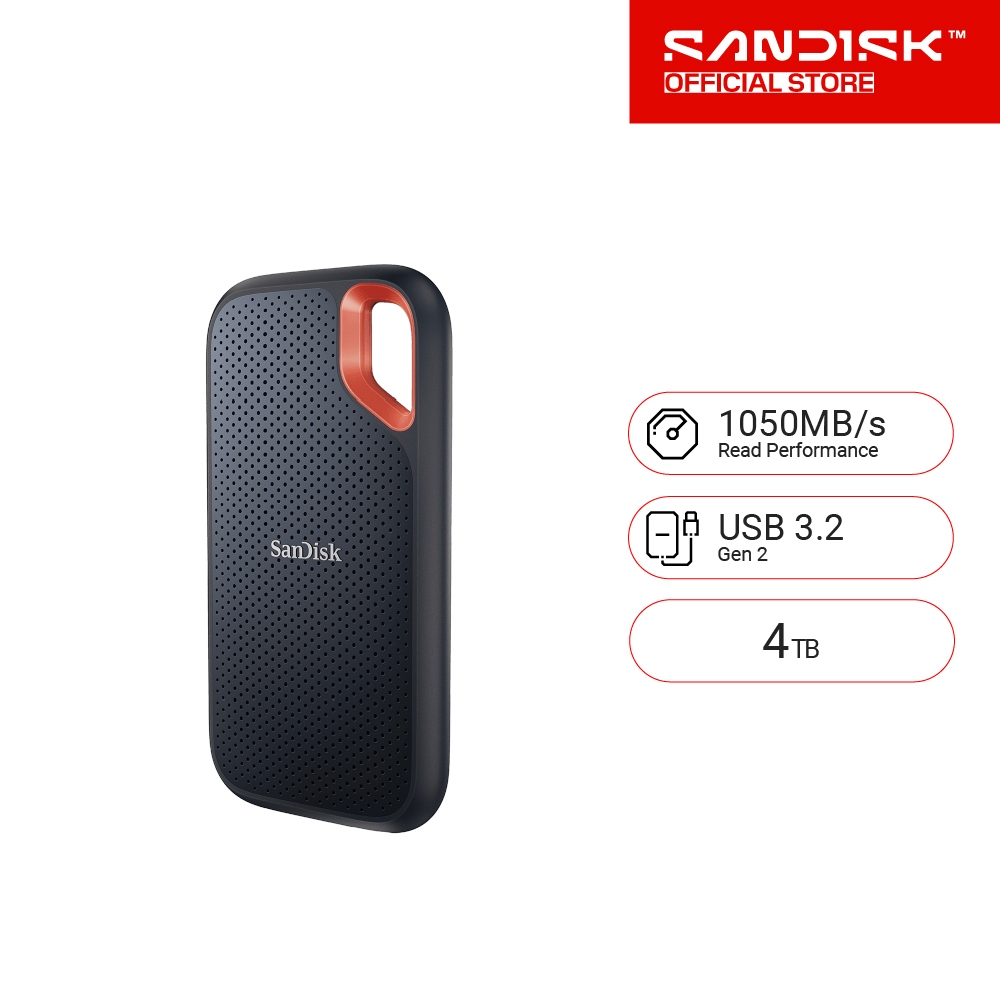 SanDisk Extreme Portable SSD ความจุ 4TB (SDSSDE61-4T00-G25) Read