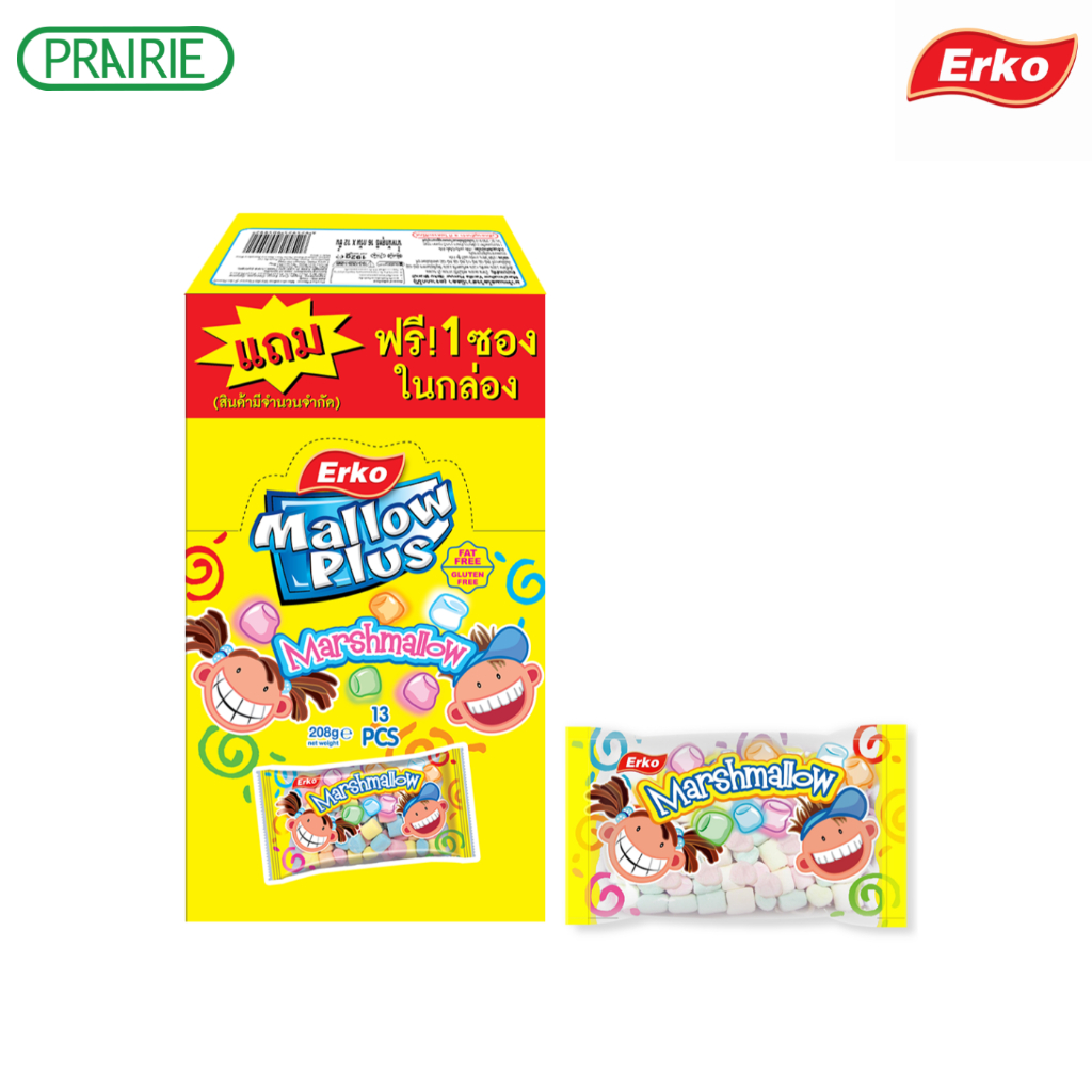 เออโก้ มินิ แมลโลว์ วานิลลา 16ก. 12+1 / Erko Mini Mallow Vanilla 16g ...