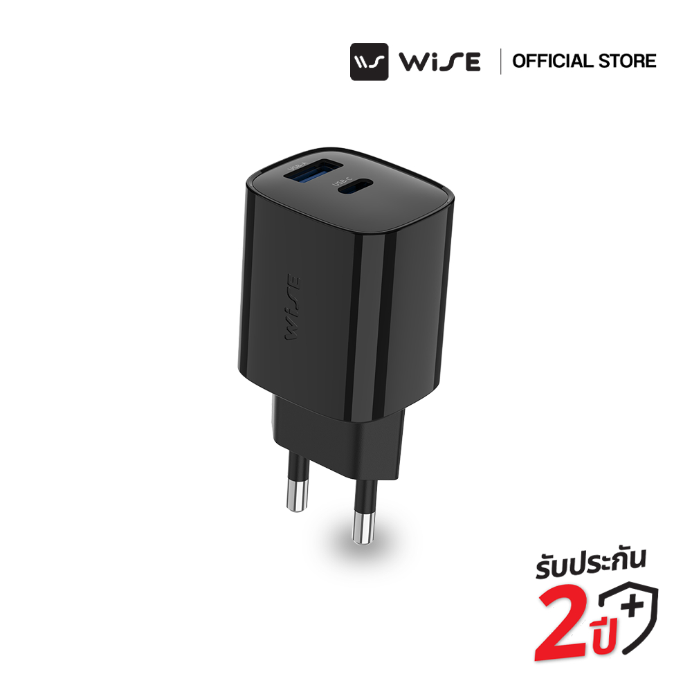 WISE ADAPTER หัวชาร์จเร็ว 45W หัวชาร์จ 2 Port USB-C/USB-A รับประกัน ...