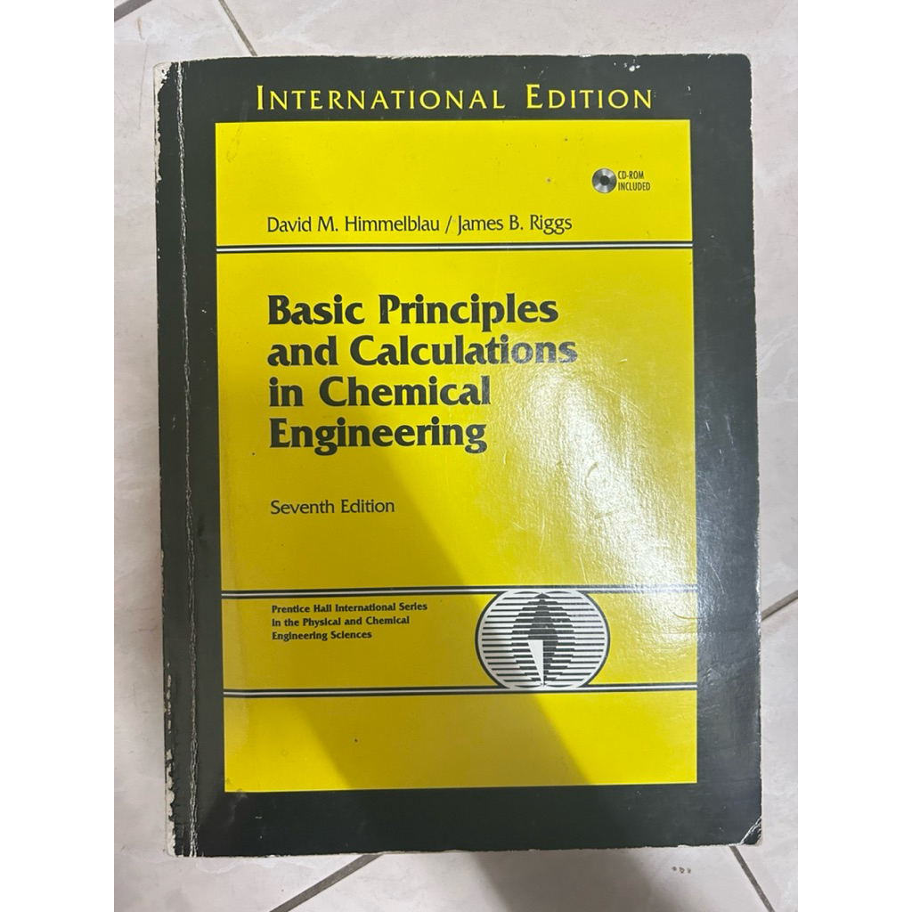 basic principles and calculations in chemical engineering มือสอง มีซีดี ...