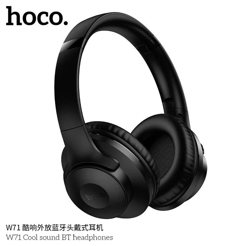 หูฟังครอบหู Bluetooth 6.0 HOCO W71 2in1 เลือกฟังได้ทั้งแบบหูฟังและลำโพง ...