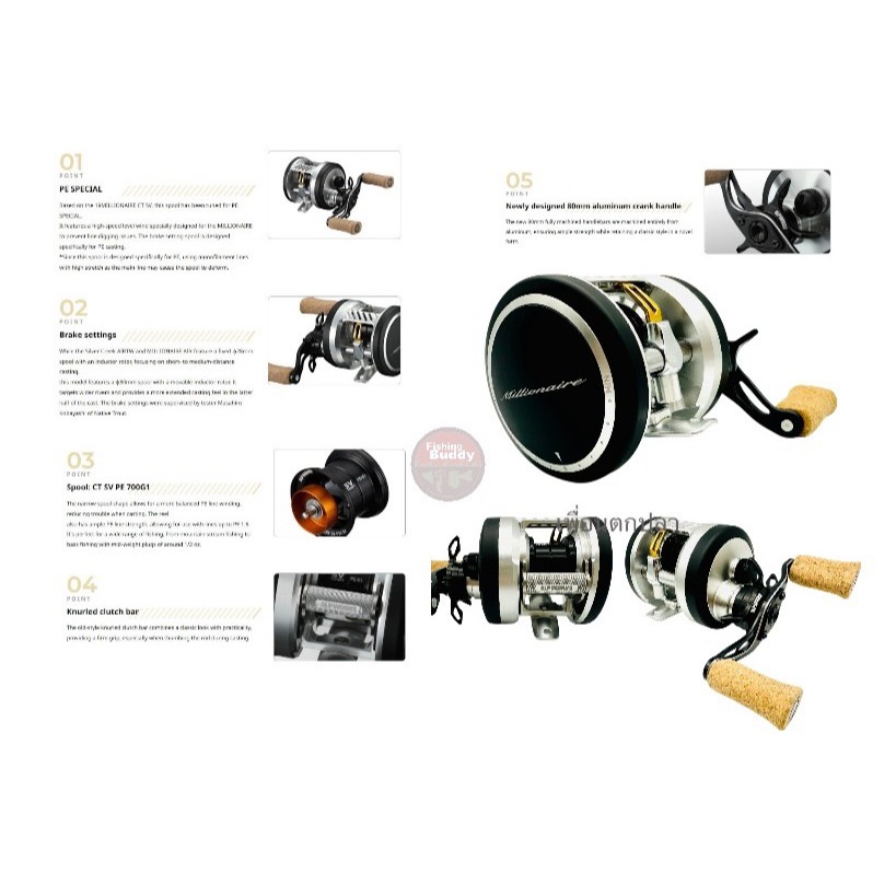 รอกตกปลา DAIWA Slp Works Millionaire CT SV 70H L PE SPECIAL-SLPW
