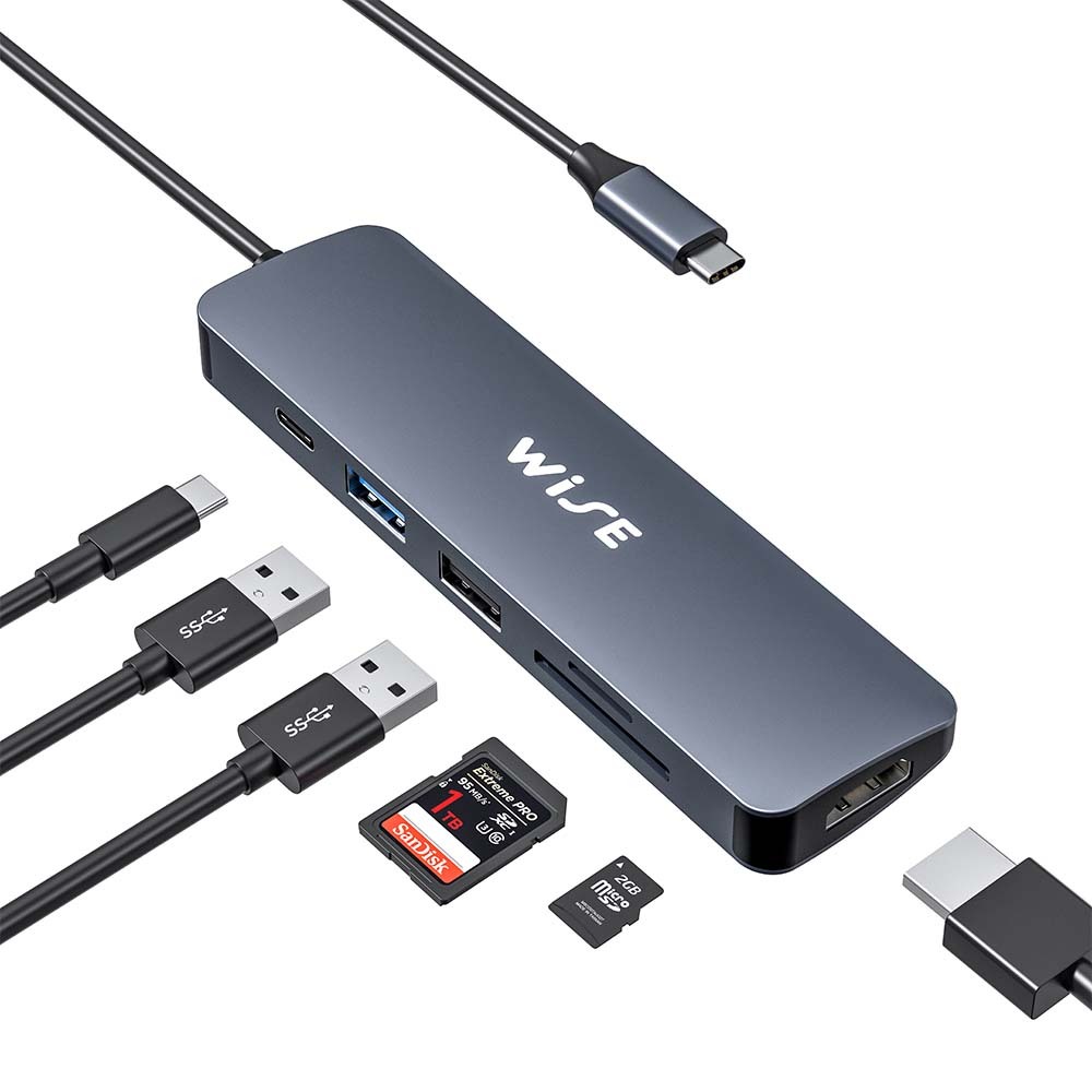WISE USB C Docking (6 ports) รับประกันคุณภาพนาน 2 ปีเต็ม WID-000010 ...