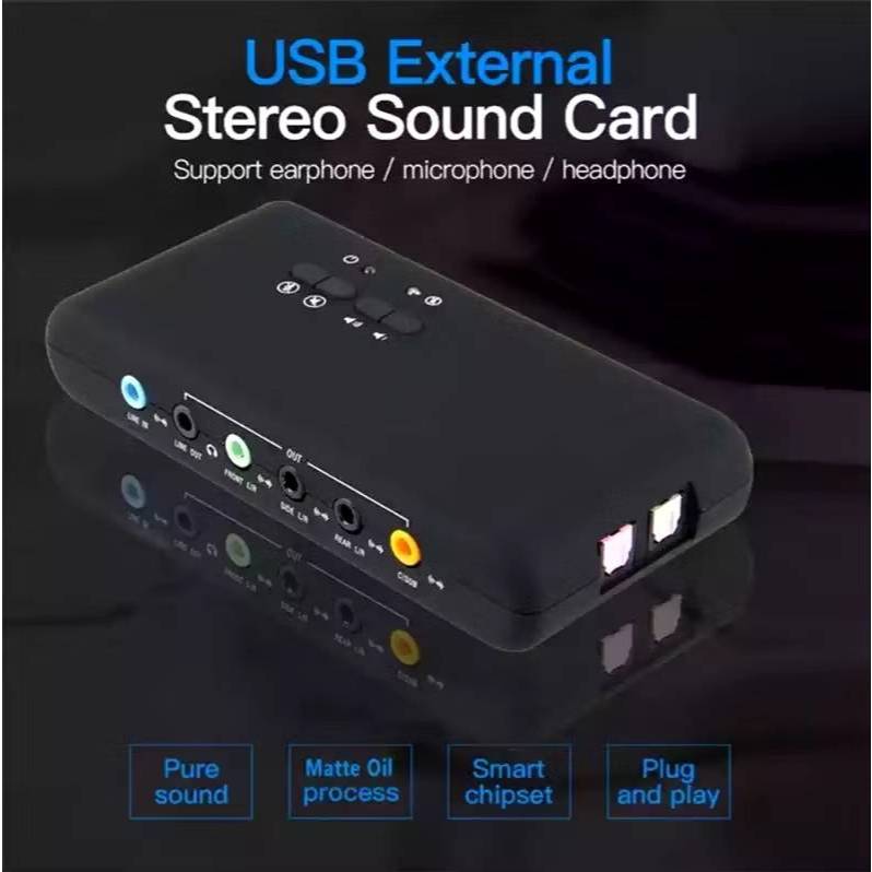 USB2.0 7.1การ์ดเสียงPCIเพิ่มการ์ดCmi-6206ชิปเซ็ตSPDIF & USB Extension Cable Remote Wake-Up sound Cardสำหรับคอมพิวเตอร์
