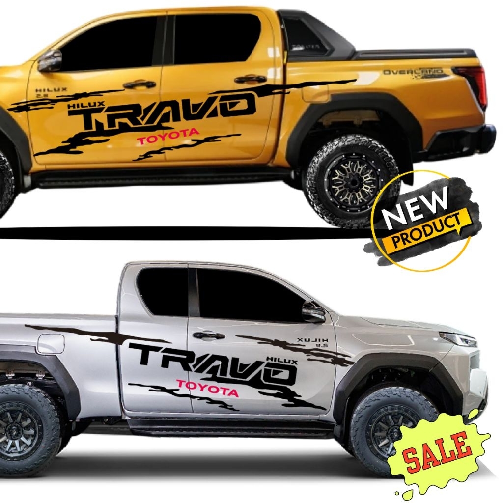 สติกเกอร์ toyota rocco สติ๊กเกอร์ rocco ลายโคลน rocco ลายข้างกระบะ ...