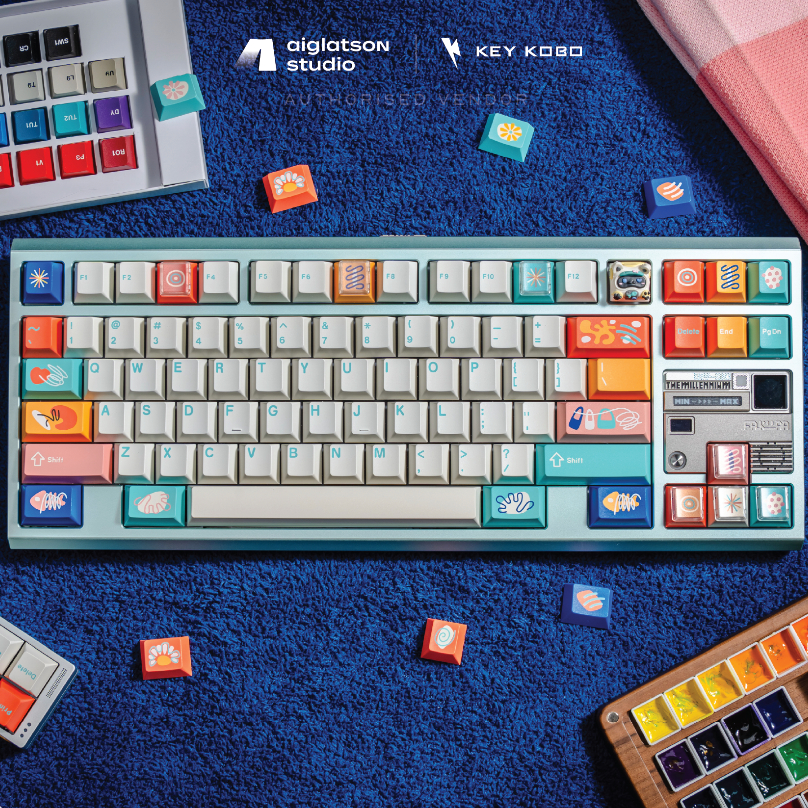 (พร้อมส่งในไทย) คีย์แคป KKB Cinque Terre - Keycap KKB ABS Doubleshot ...