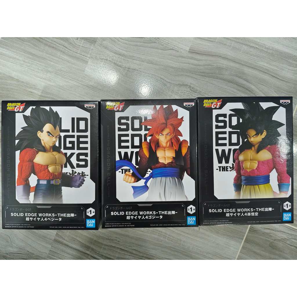 BANPRESTO DRAGON BALL GT SOLID EDGE WORKS SUPER SAIYAN 4 GOGETA & SON ...