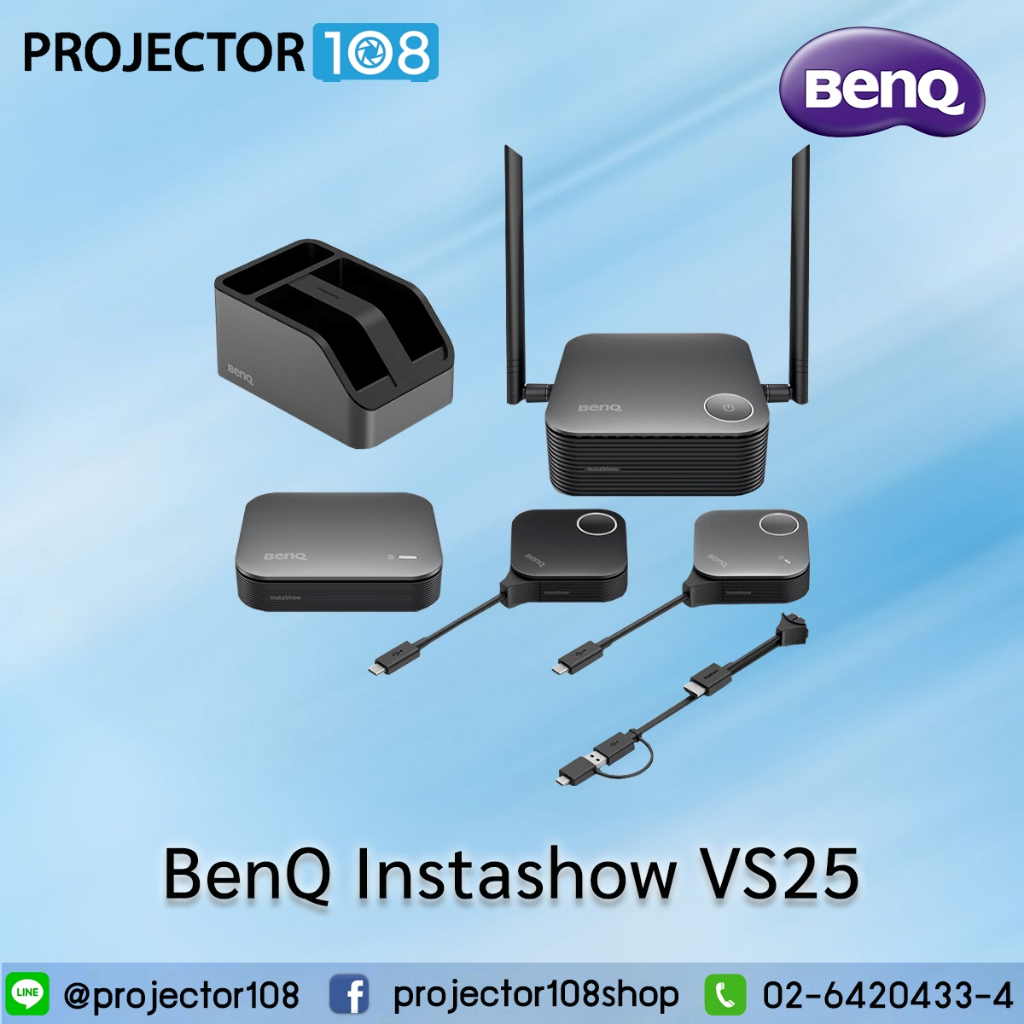 BenQ InstaShow VS25 Driver-Free Wireless Conferencing System, 4K/60Hz ...