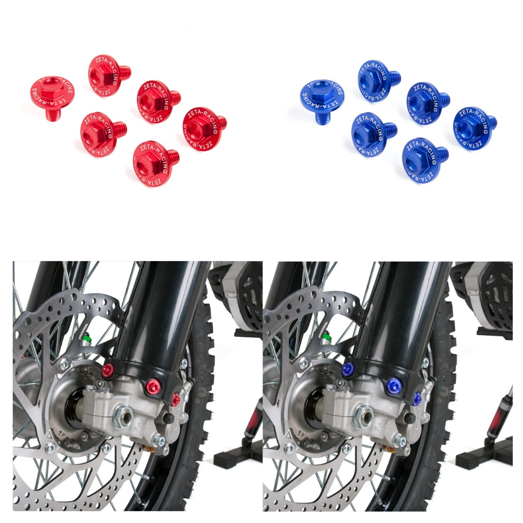 น็อตการ์ดโช้คหน้า ZETA KLX250/DTX250, KX85 98-13, KX250F/X 05-26