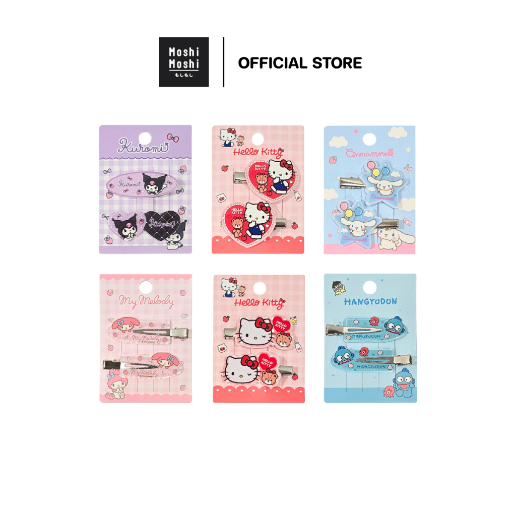 รีวิวกิ๊บ Sanrio Moshi Moshi แท้ ราคา 35–69 บาท