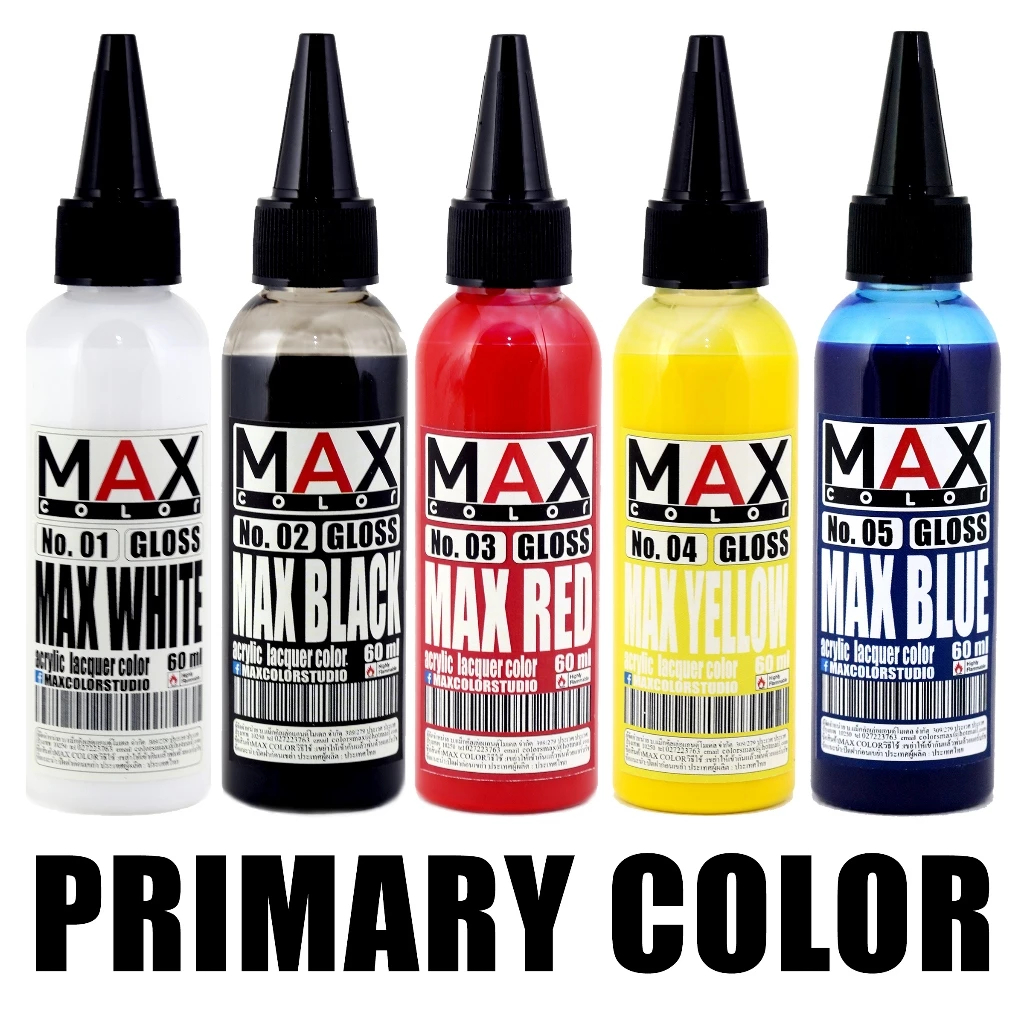 [Max Color - Primary Color Series] สีพ่นโมเดล กันดั้ม รถถัง อาร์ททอย ...