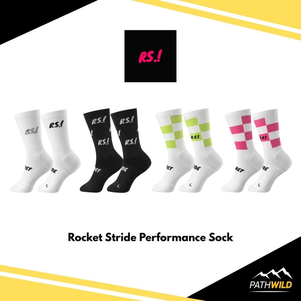 Rocket Stride Performance Sock ถุงเท้าวิ่ง ออกกำลังกาย ระบายอากาศได้ดี ...