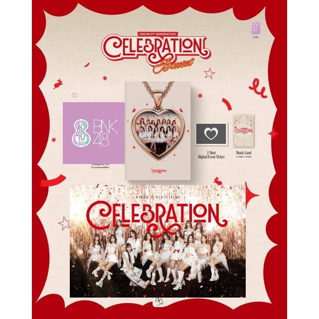 BNK48 รุ่น3 Celebration Photobook +Music Card ไม่ขูด Boxset Bnk