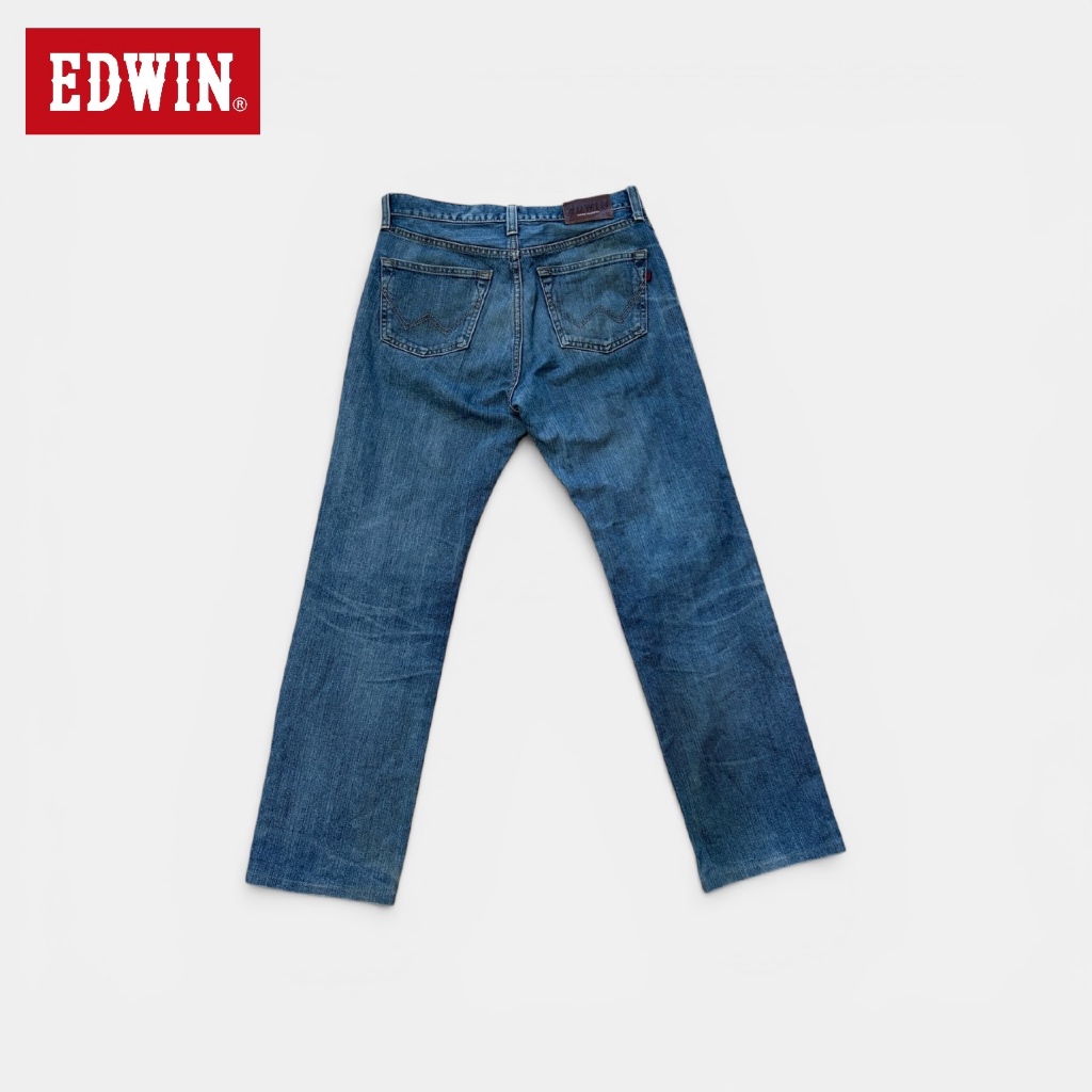 Edwin wide leg rainbow selvedge fade update : r/rawdenim EDWIN 507 