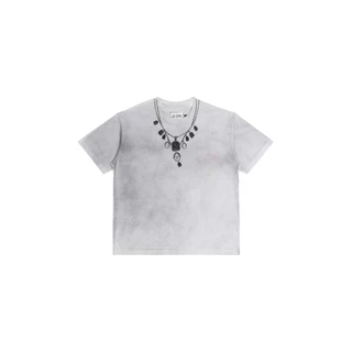 NWL Necklace Print Regular Smoke White / เสื้อยืด