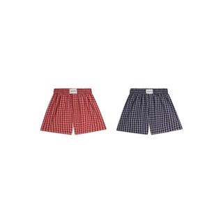 NWL Plaid Boxer Shorts Red Blue / บ็อกเซอร์  สีแดง สีน้ำเงิน