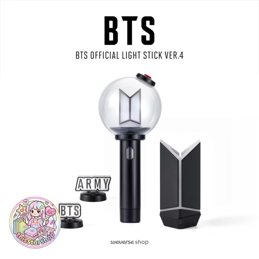 แท่งไฟ BTS OFFICIAL LIGHT STICK VER.4 & CRADLE & PARTS (BTS / ARMY