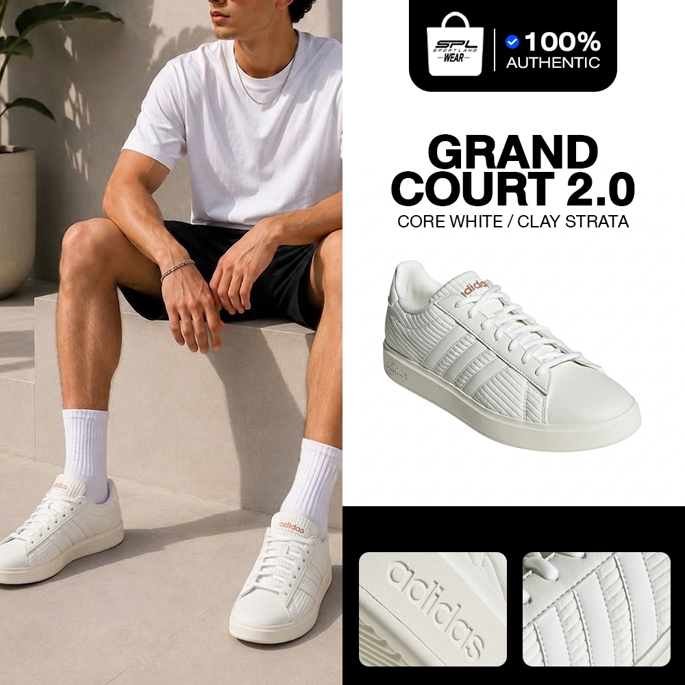 Adidas อาดิดาส รองเท้าผ้าใบ รองเท้าลำลอง M Grand Court 2.0 ID4476 (2500)