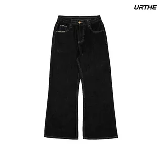 URTHE - กางเกงยีนส์ ขายาว รุ่น EDGE WIDE JEANS