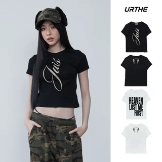 URTHE - เสื้อยืด สกรีนลาย รุ่น HEAVEN LOST BABY TEE - Col. JUIS LILITH