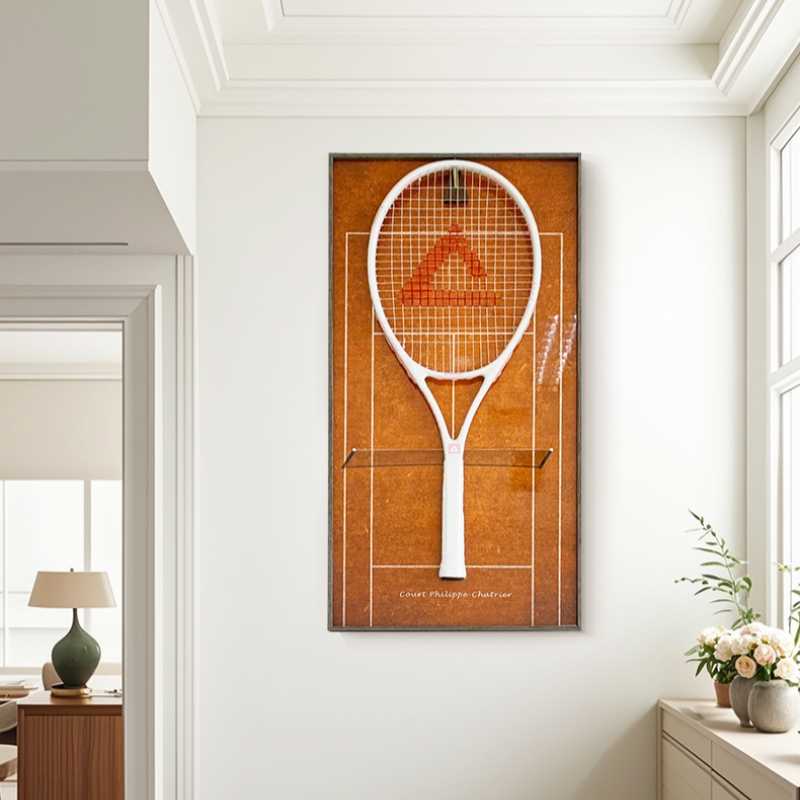 KMAจอแสดงผลไม้เทนนิส Tennis racket Display Frame (ไม่รวมแร็กเกต) ติด ...