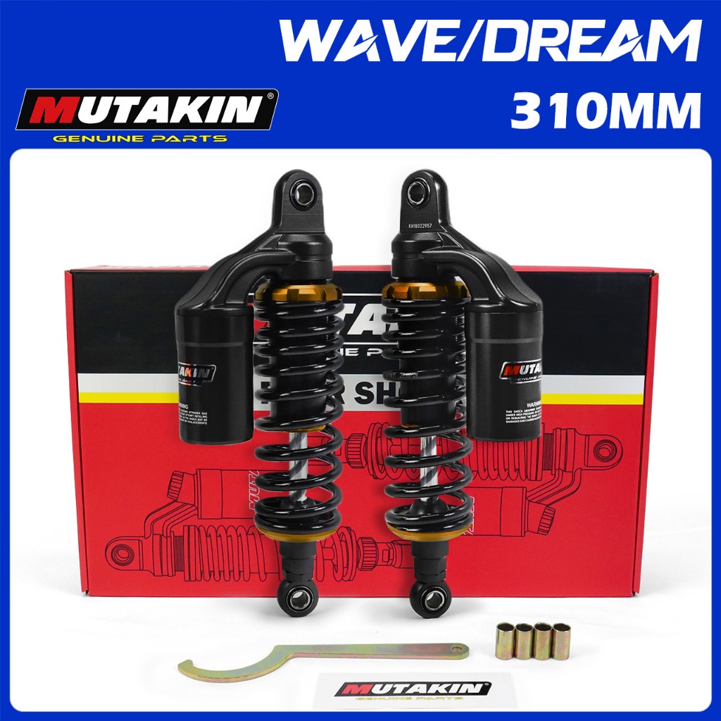 MUTAKIN โช้คอัพ - ปรับไม่ได้-ถุงลมนิรภัยจริง Rear Shock ใช้ได้กับ CG125 ...