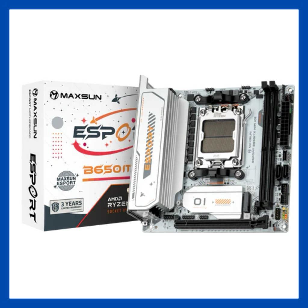 MAXSUN B650I Wifi Ice MS-eSport Am5 itx ( B650 ITX ) | Shopee Thailand
