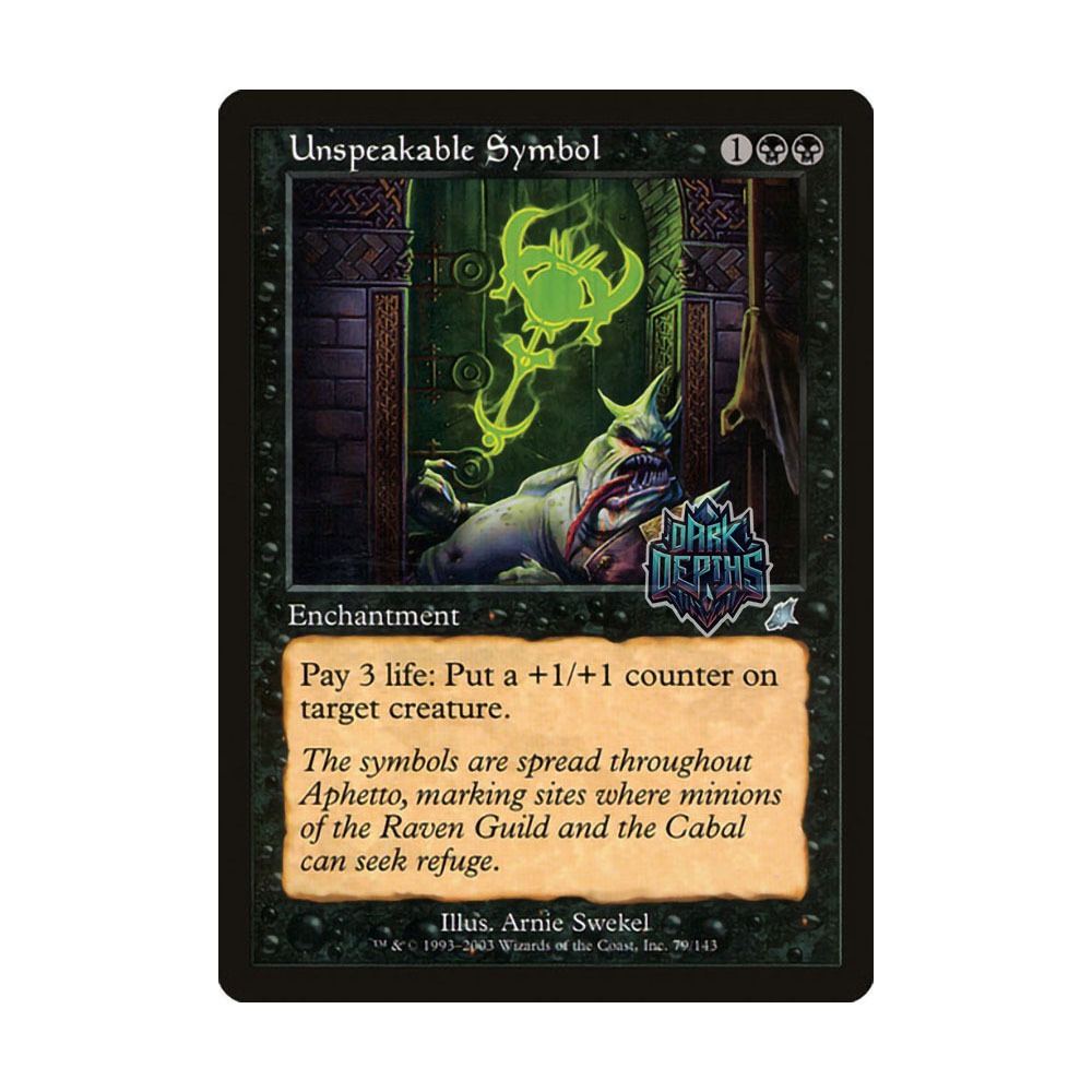 Magic: The Gathering - Unspeakable Symbol - Scourge (SCG) - Carta Singola Non Comune - 3