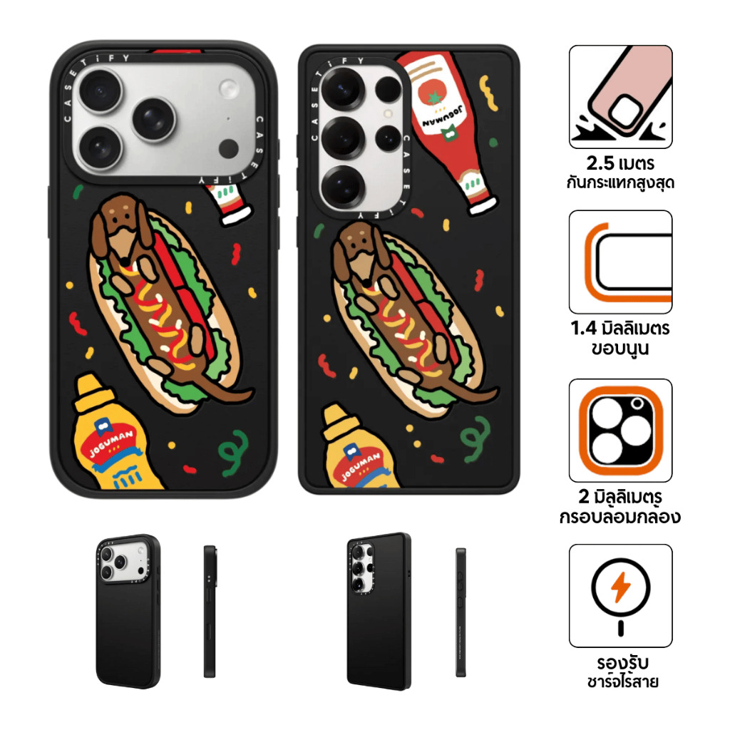 เคสมือถือ CASETiFY | Woody the Hotdog [JOGUMAN] For iPhone Samsung