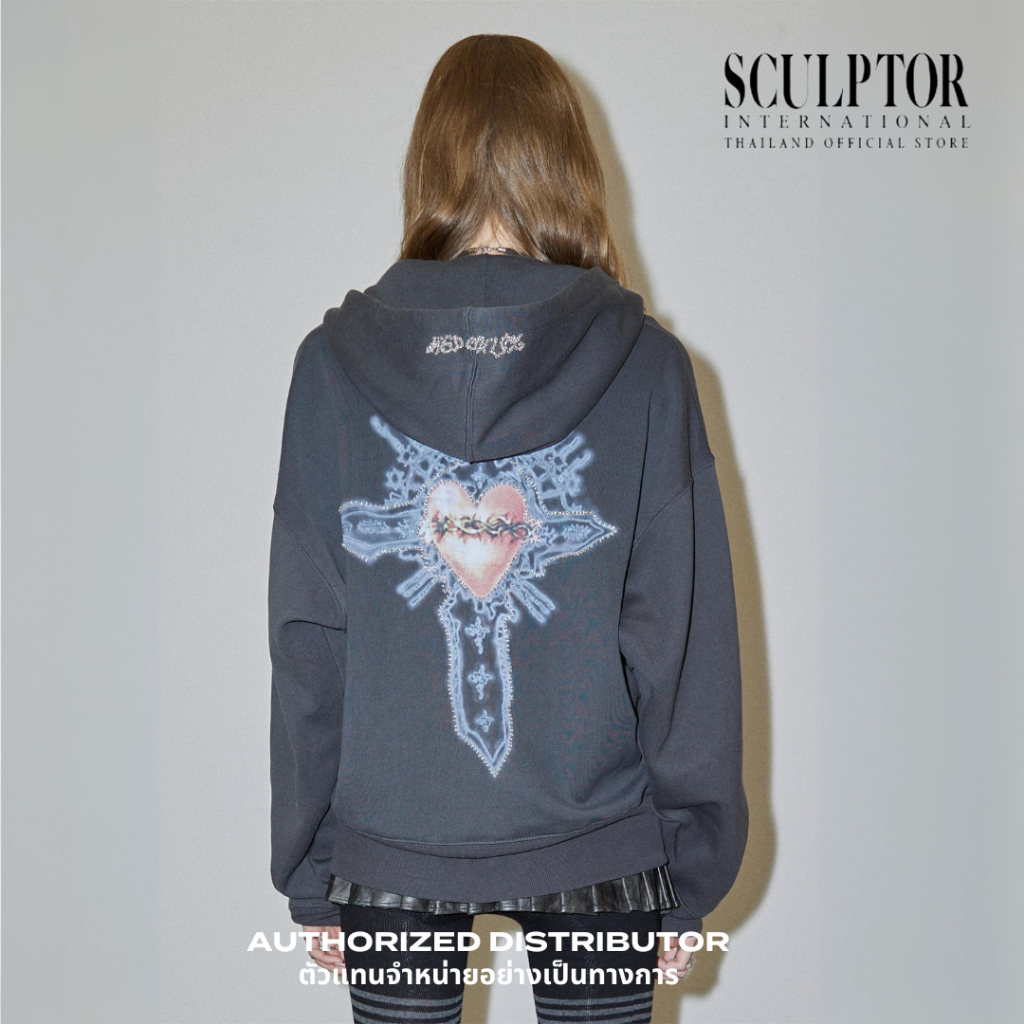 SCULPTOR® เสื้อฮูดดี้ Beaded Saint Hoodie Zip-Up | Shopee Thailand